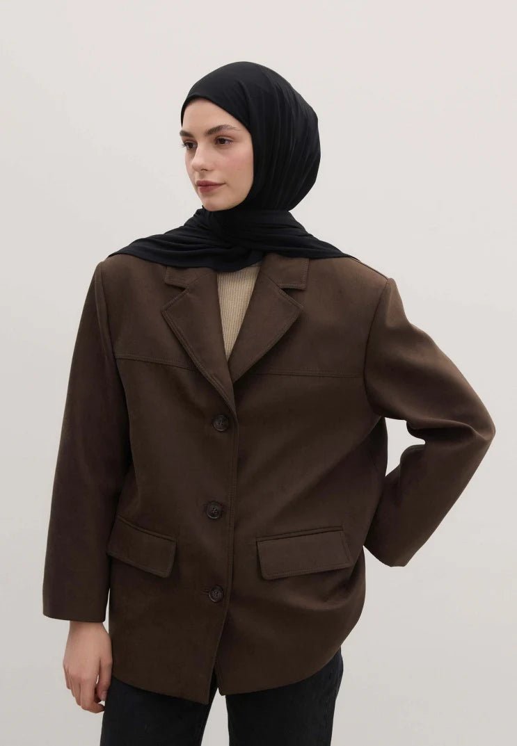 Bamboo Jersey Schal - Schwarz - D'ITINA