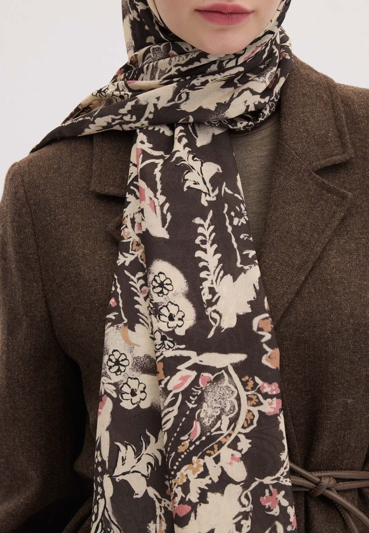 Bohemian Breeze - Floral Paisley Anthrazit - D'ITINA