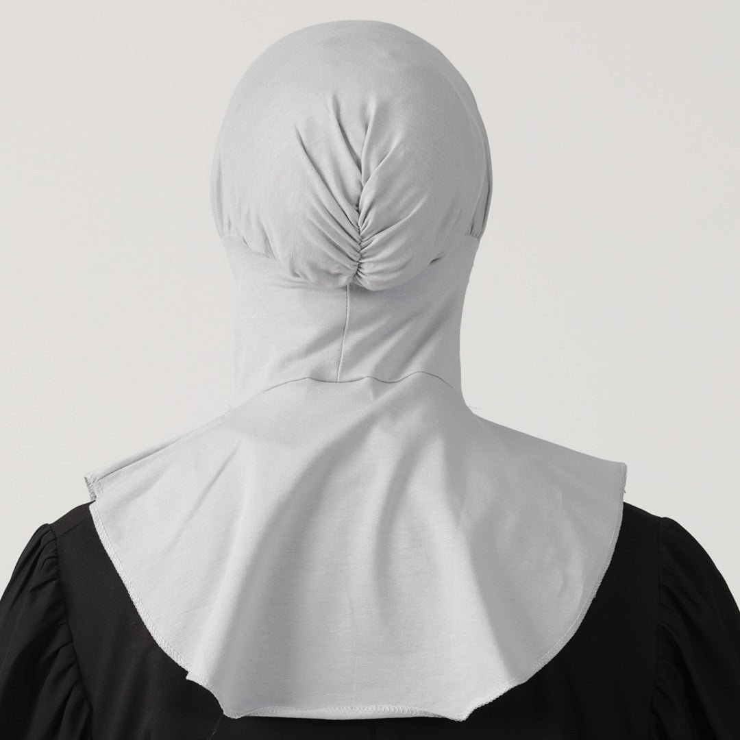 Hooded Hijab Bone - Grau - D'ITINA
