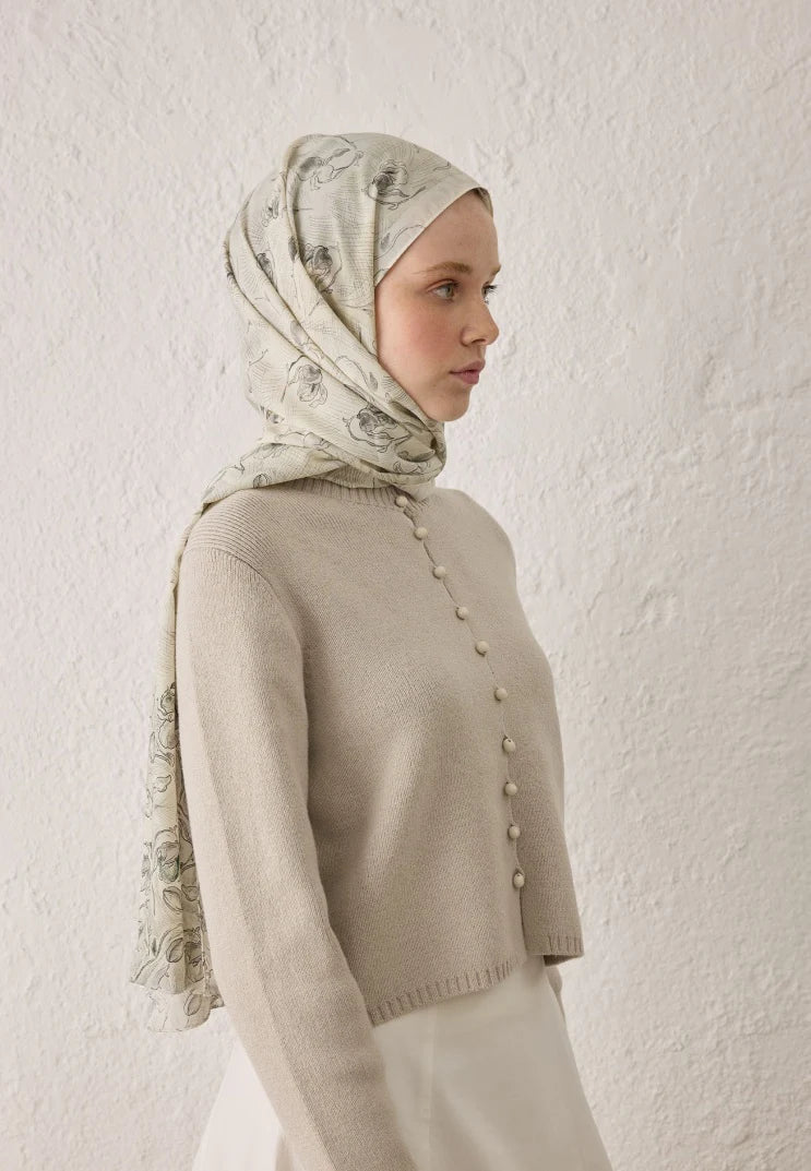 Yakut Design Schal - Ecru - D'ITINA