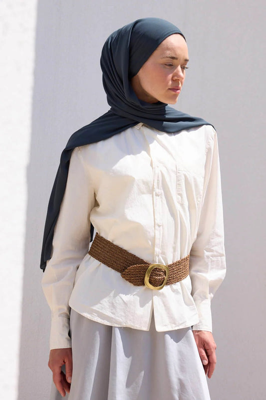 Comfort Luxe Hijab - Anthrazit - D'ITINA