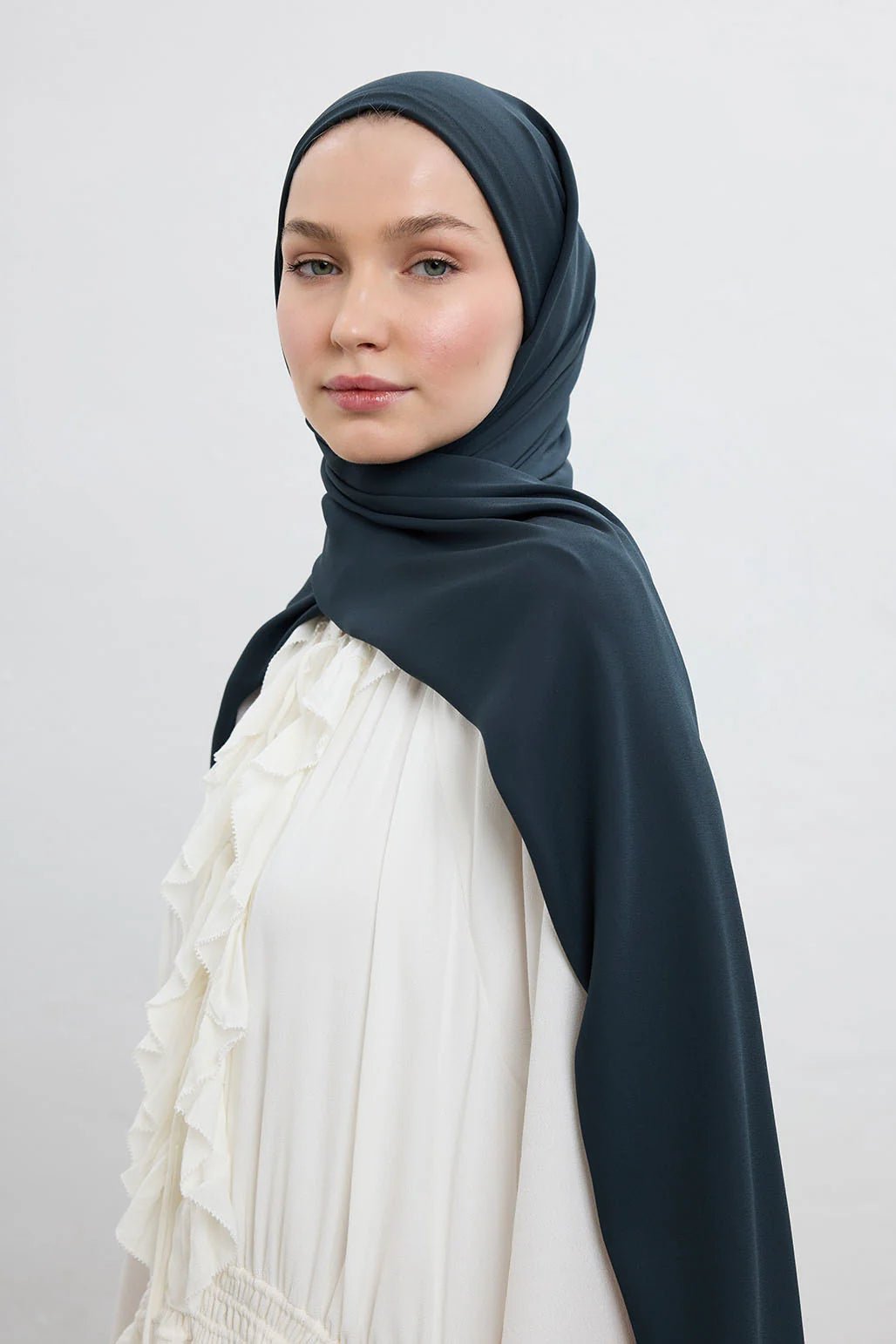 Comfort Luxe Hijab - Anthrazit - D'ITINA