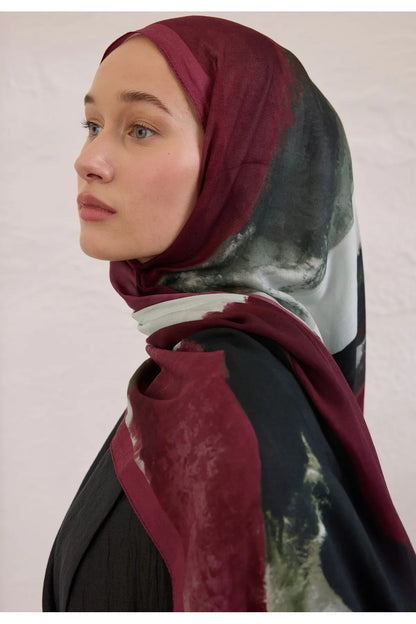 Fresh Scarfs Rami Hijab - Color Waves Bordeaux - D'ITINA