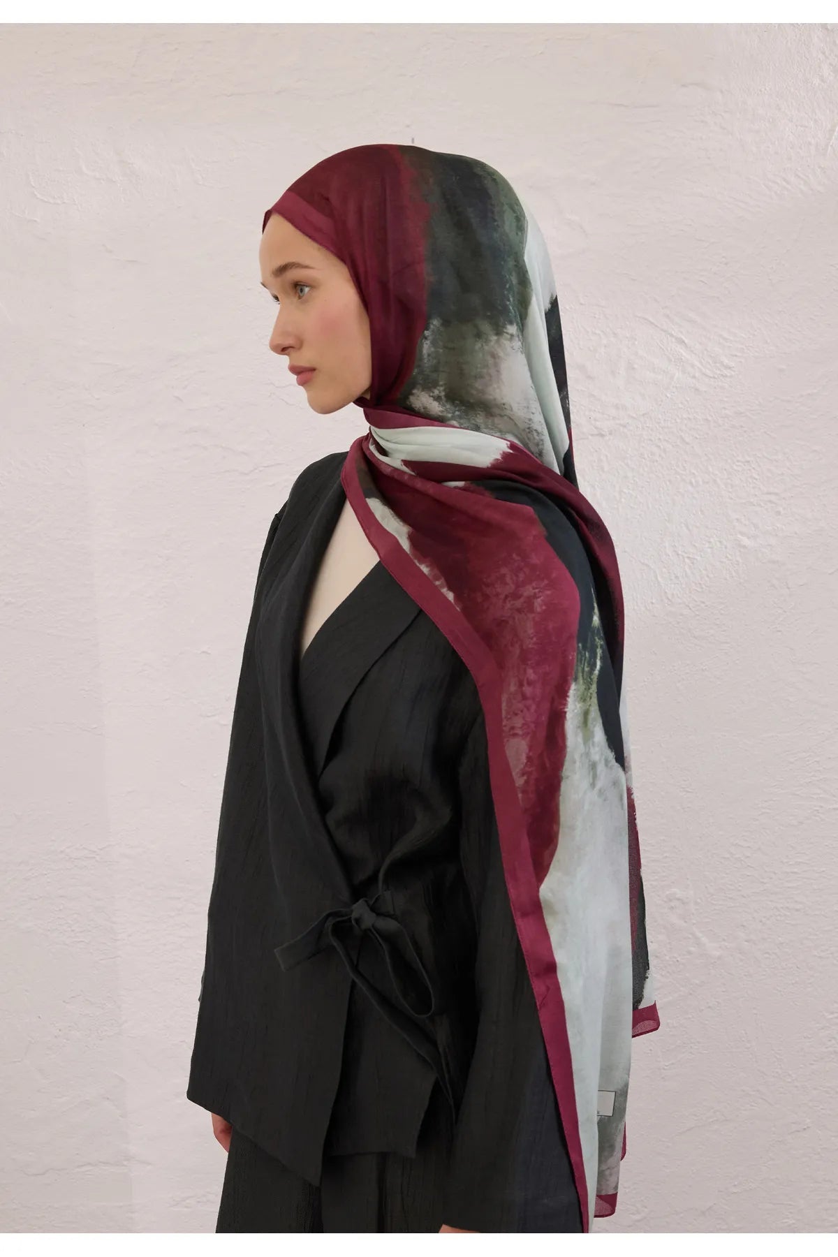 Fresh Scarfs Rami Hijab - Color Waves Bordeaux - D'ITINA