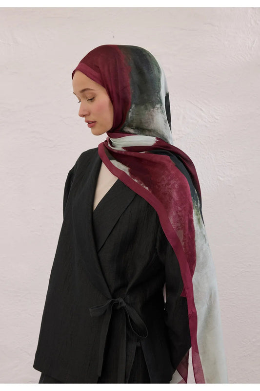 Fresh Scarfs Rami Hijab - Color Waves Bordeaux - D'ITINA