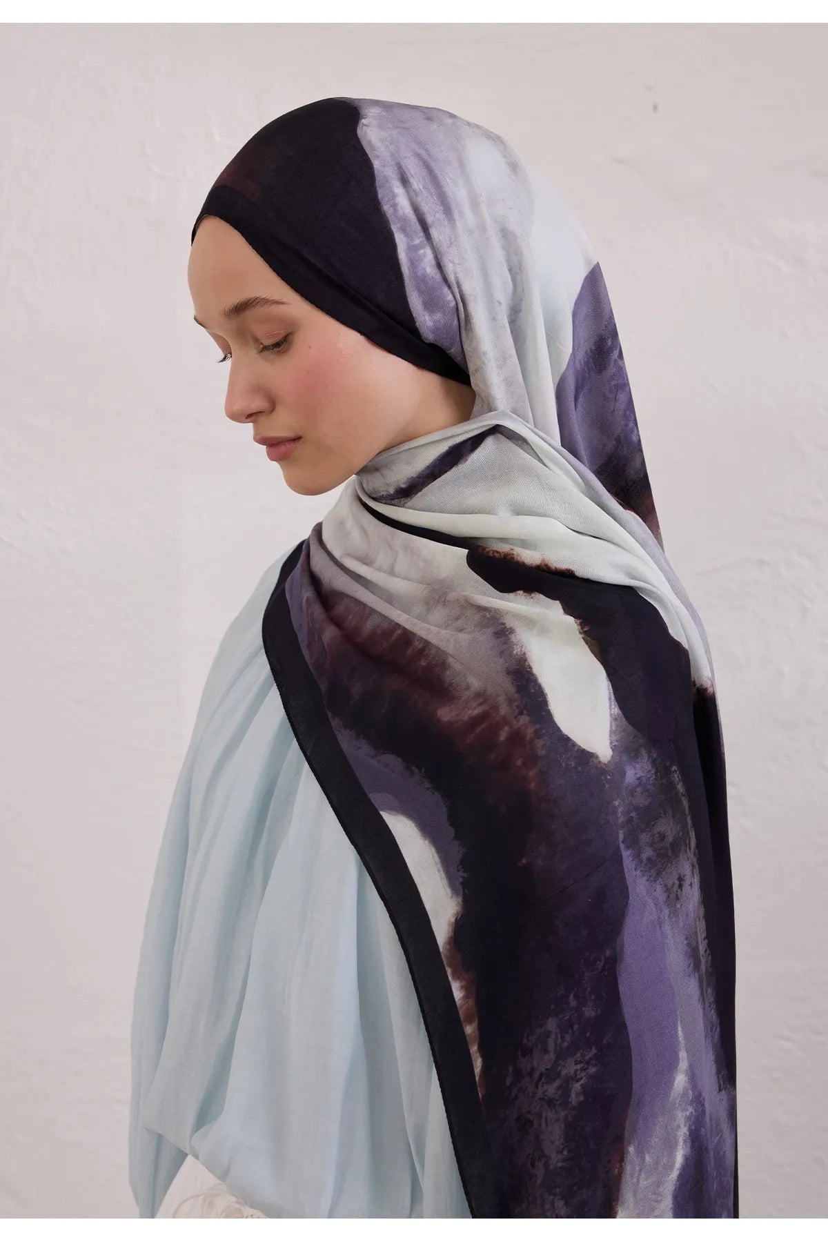 Fresh Scarfs Rami Hijab - Color Waves Grey - D'ITINA