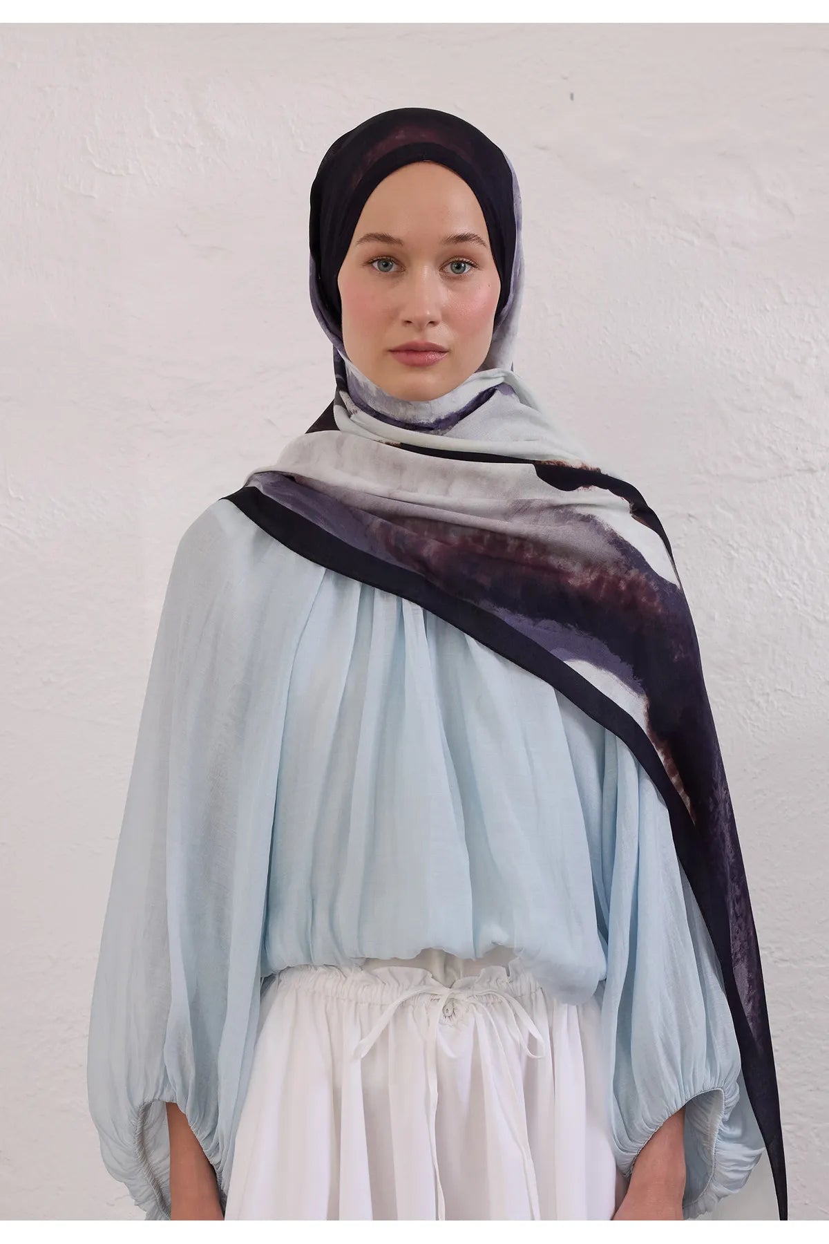 Fresh Scarfs Rami Hijab - Color Waves Grey - D'ITINA
