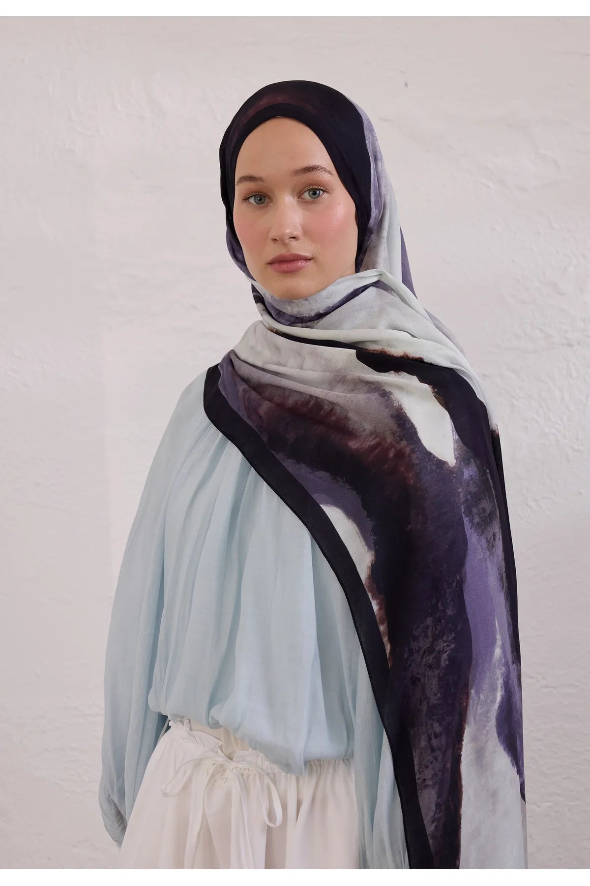 Fresh Scarfs Rami Hijab - Color Waves Grey - D'ITINA