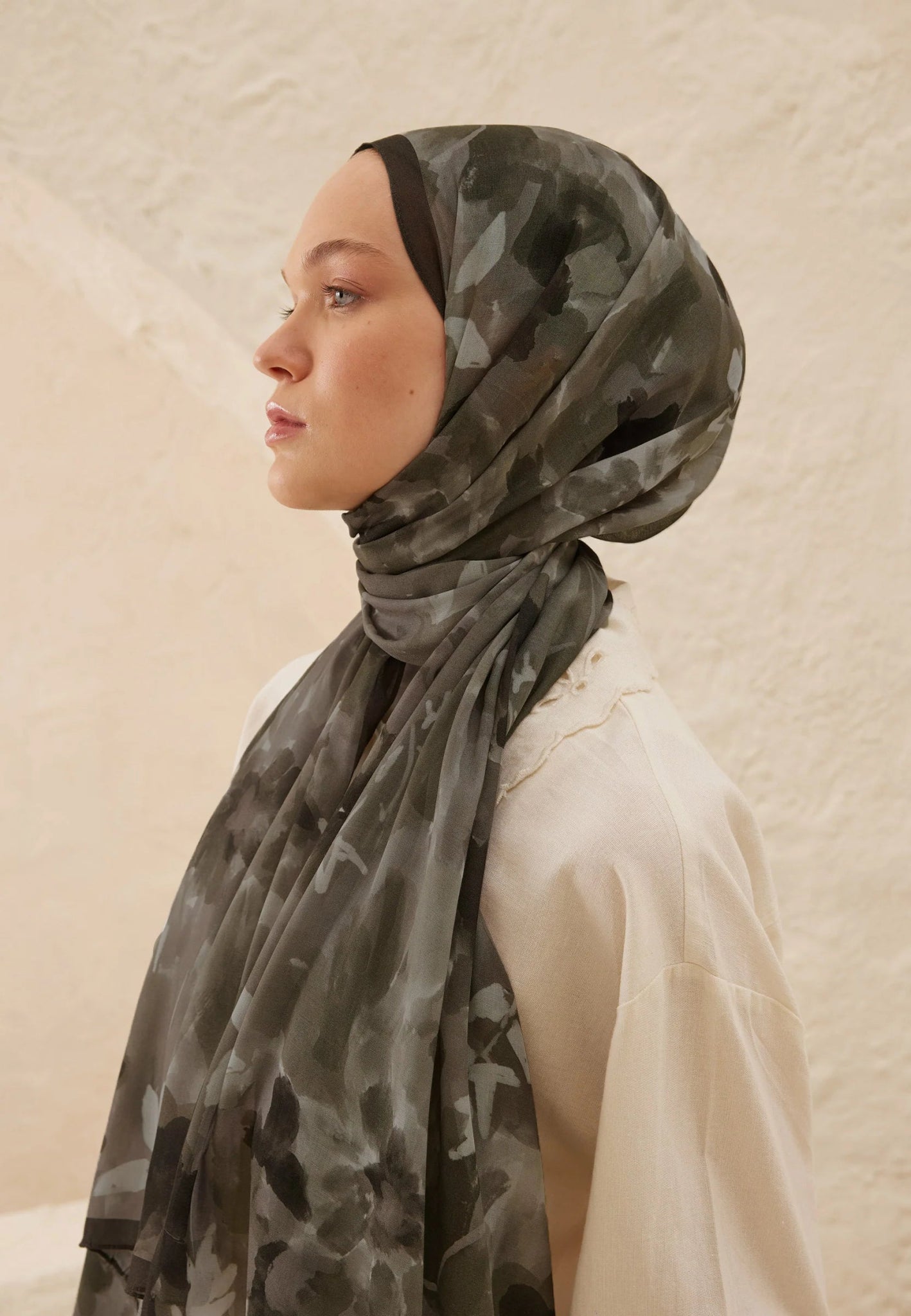 Fresh Scarfs Rami Hijab - Lizzy Grey - D'ITINA
