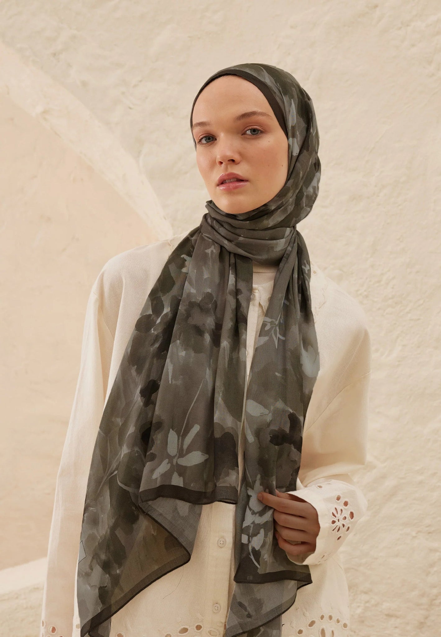 Fresh Scarfs Rami Hijab - Lizzy Grey - D'ITINA