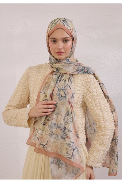 Fresh Scarfs Rami Hijab - Vintage Garden Salmon - D'ITINA