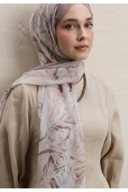 Fresh Scarfs Silk Crepe Hijab - Margot Beige - D'ITINA