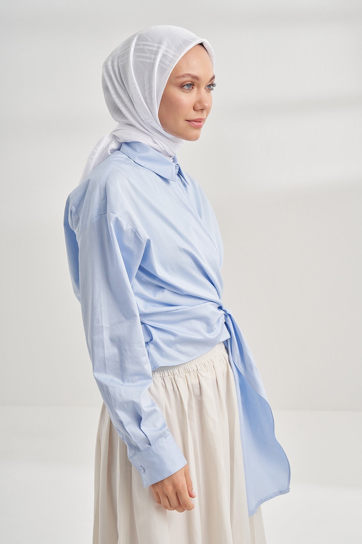 Italienischer Jacquard Tuch - Strisce - Off - White - D'ITINA