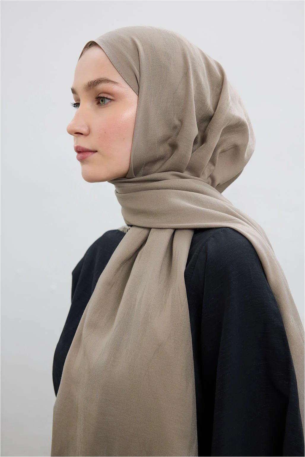 Silk - Cotton Hijab - Sand Beige - D'ITINA