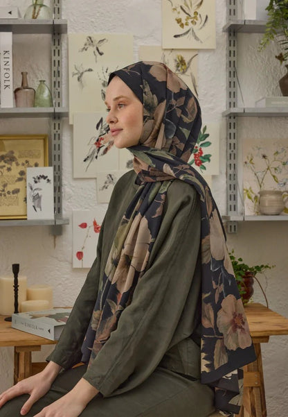 Soft Garden Design Schal - Onyx - D'ITINA