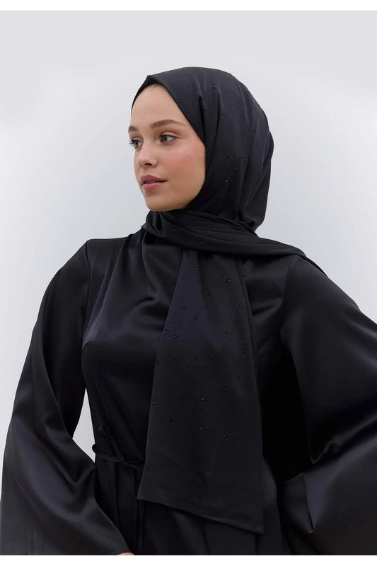 Strass Hijab - Black - D'ITINA