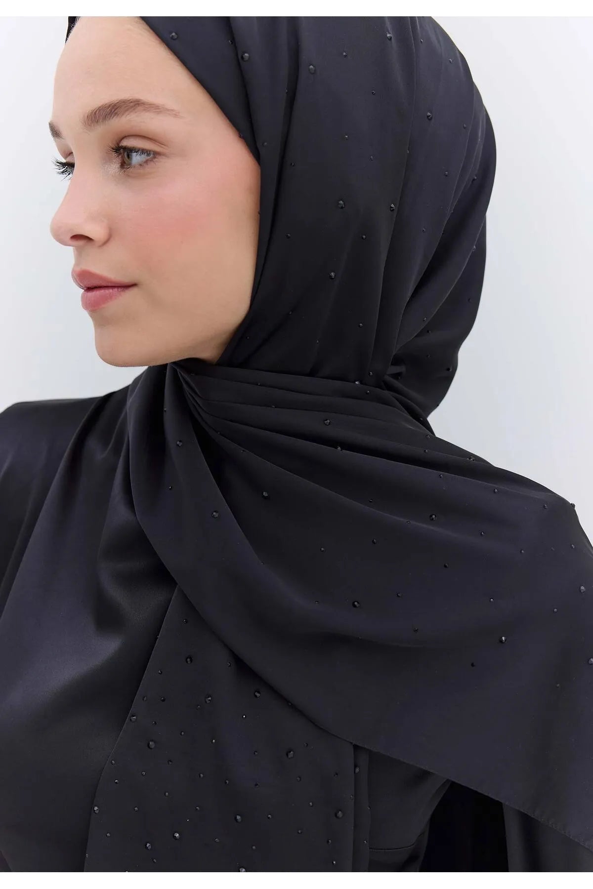 Strass Hijab - Black - D'ITINA