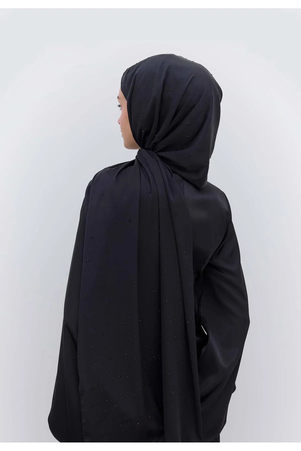 Strass Hijab - Black - D'ITINA