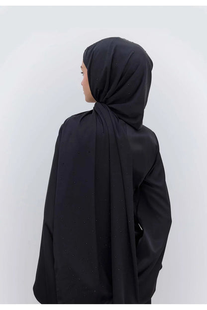 Strass Hijab - Black - D'ITINA