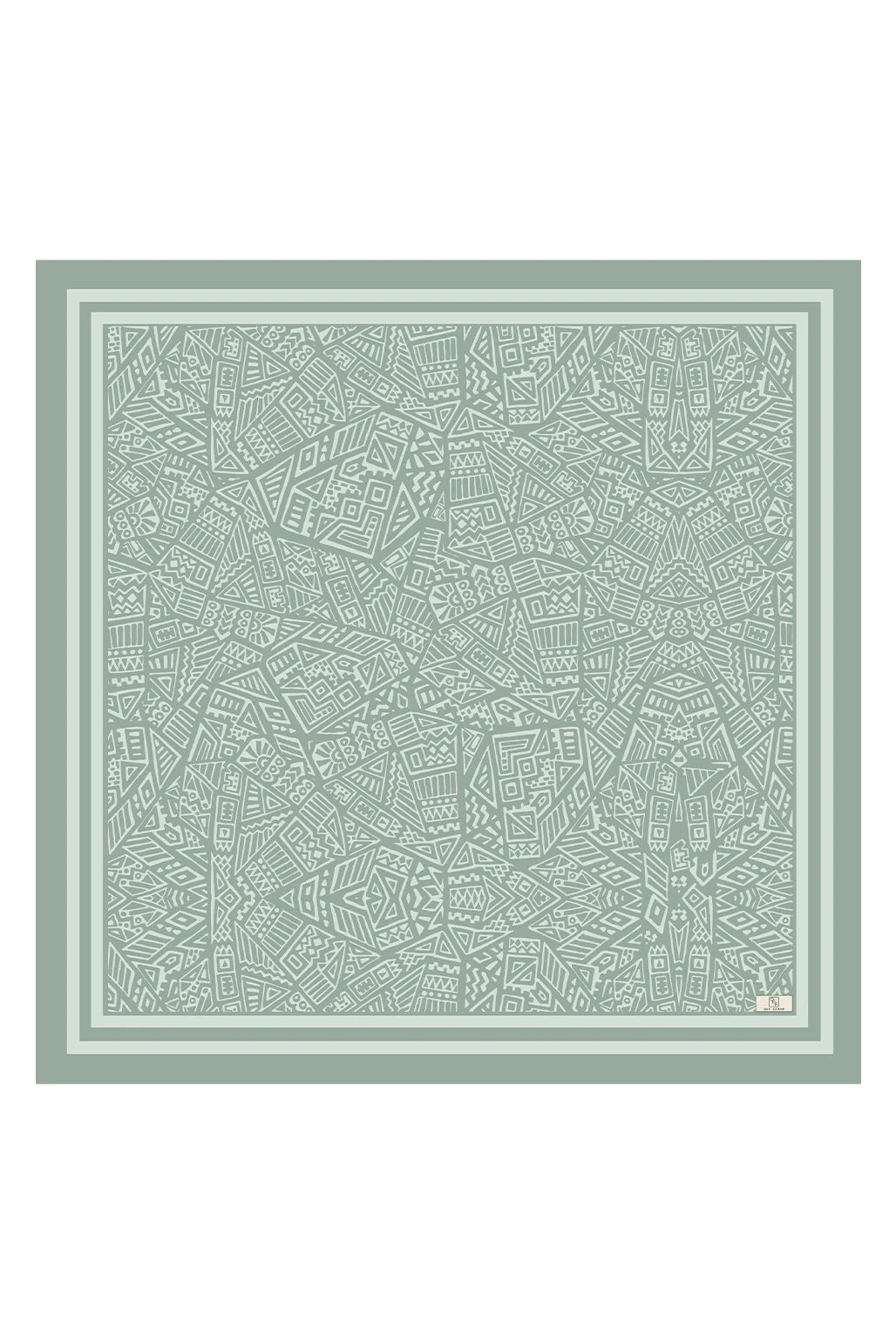 Twill Silk Scarf - Aqua Green - D'ITINA