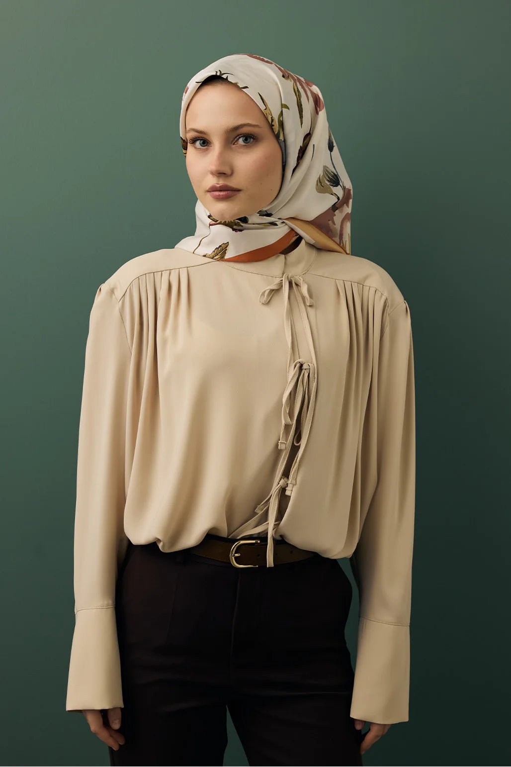 Twill Silk Scarf - Begonia - D'ITINA