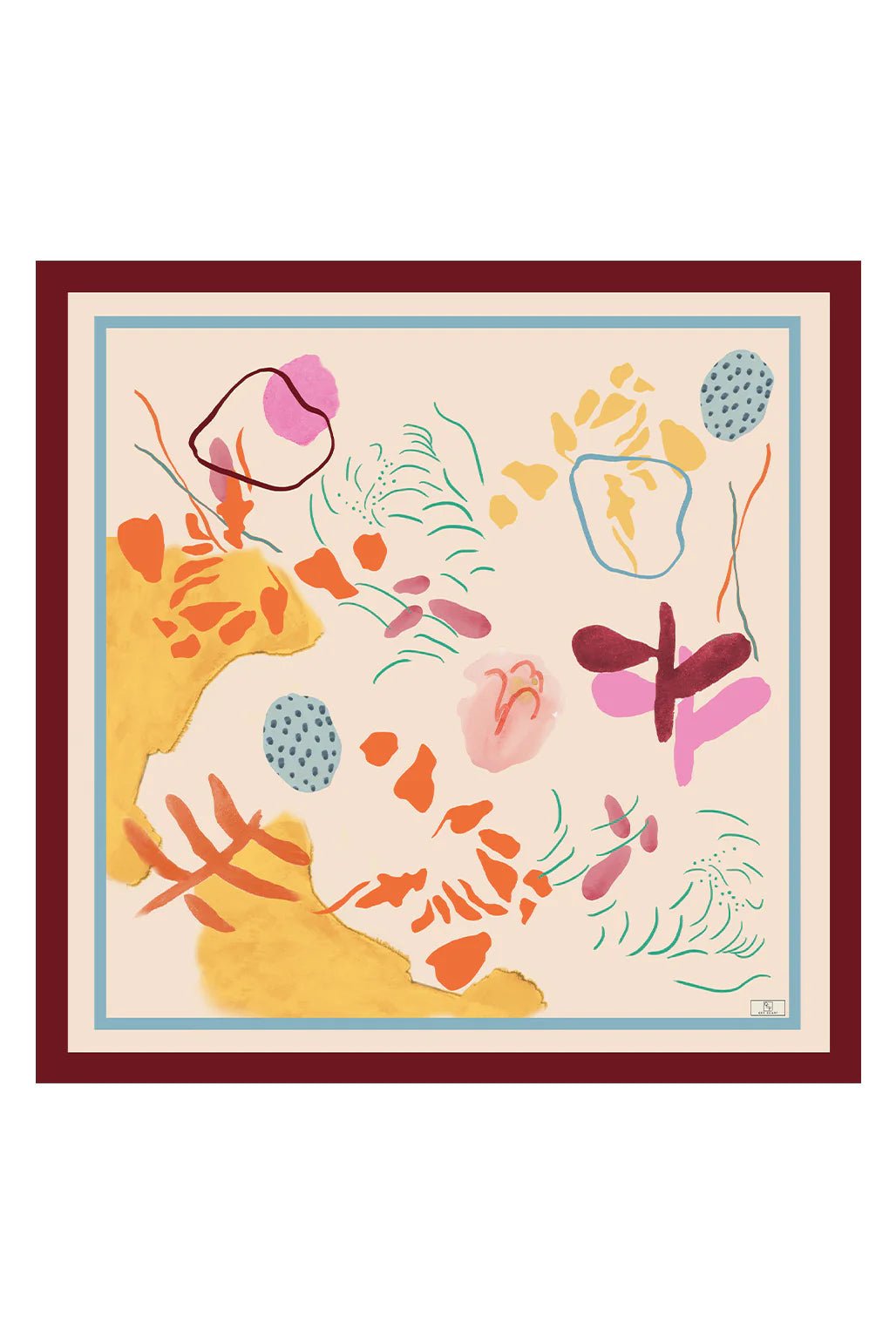 Twill Silk Scarf - Sunset - D'ITINA