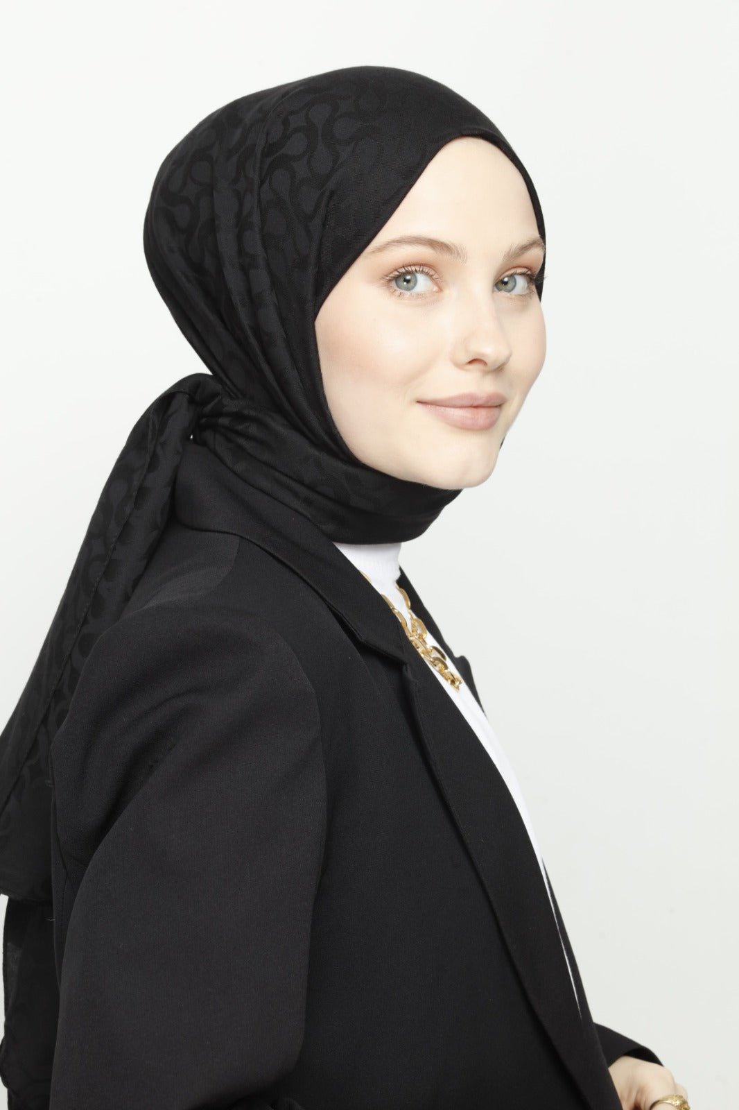 Valor Bloom Design Schal - Onyx - D'ITINA